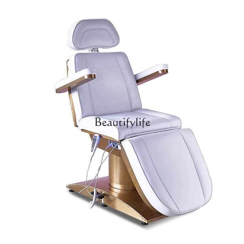 Beauty Folding Bed Beauty Salon Special Split Leg Rotating Multifunctional Chair