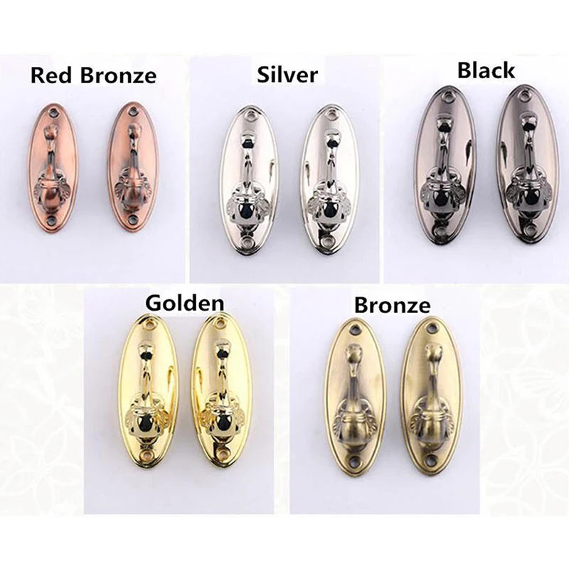 Metal Swan Curtain Hook Holdback for Door Wall Tie Back Hanging Hooks Hanger Zinc Alloy Vintage Organizer Holde Accessories 2PCS multifunctional hooks