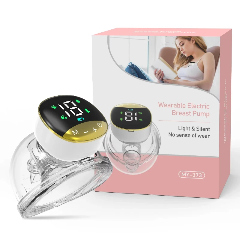 Wearable Hands-free Breast Pump 180ml Bottles Silicone