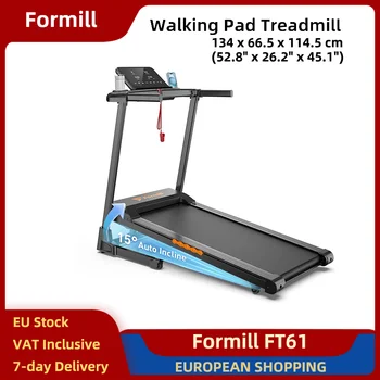 iScooter Formill FT61 Tappetino da passeggio Tapis roulant pieghevole professionale Attrezzatura per il fitness portatile per ufficio domestico Cintura da corsa LCD silenziosa