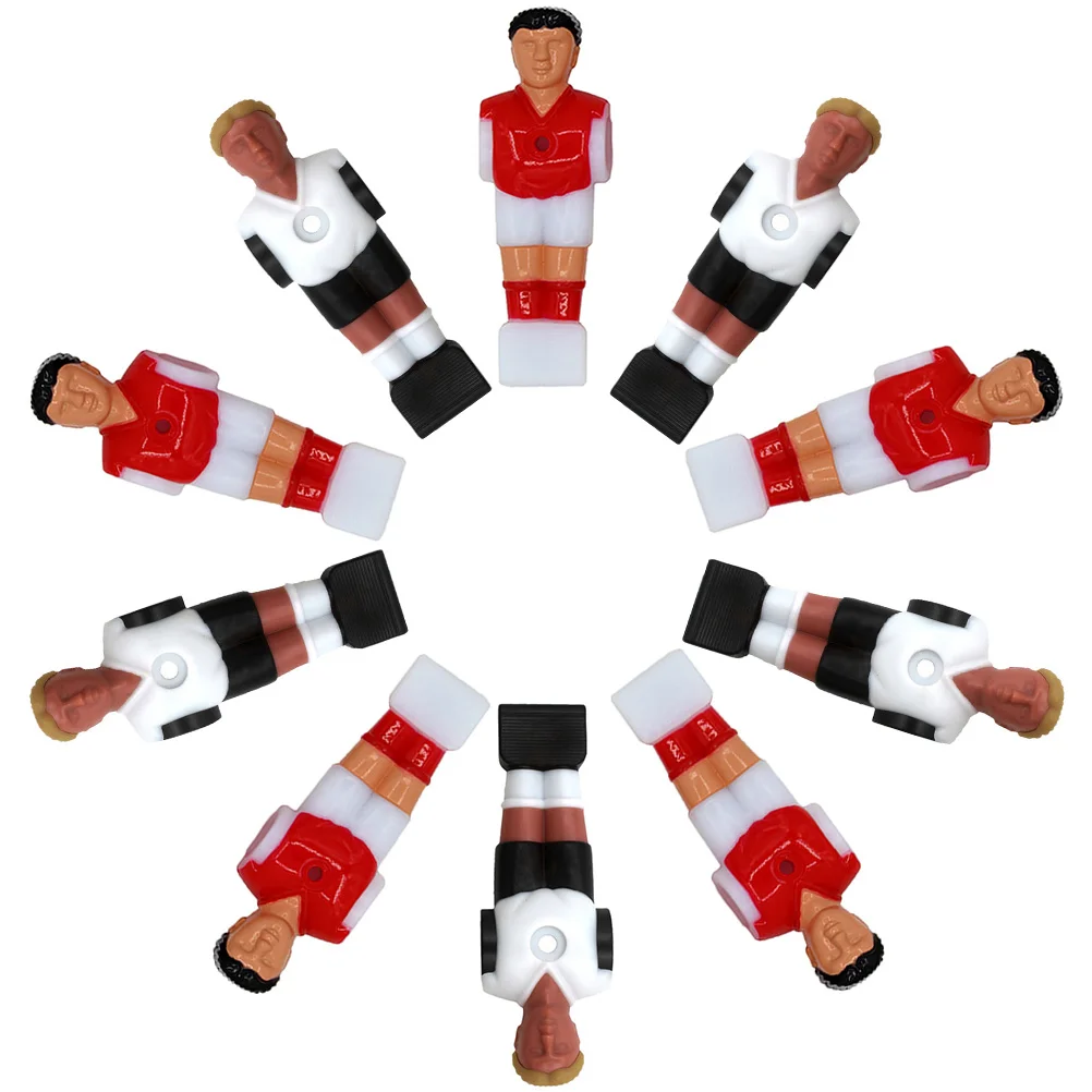 

10 Pcs Foosball Player Football Action Figures Toys Mini Soccer Statue Component
