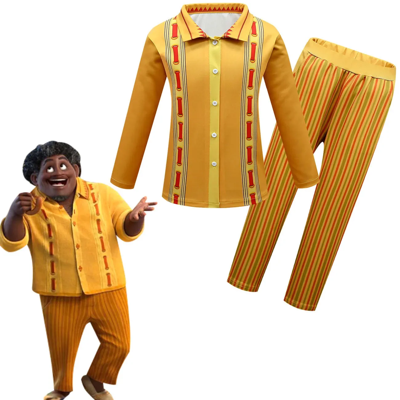 Encanto Felix Boys Costume Halloween Kids Cosplay Shirt Trousers Children Party Suit Movie Encanto Cosplay Costume