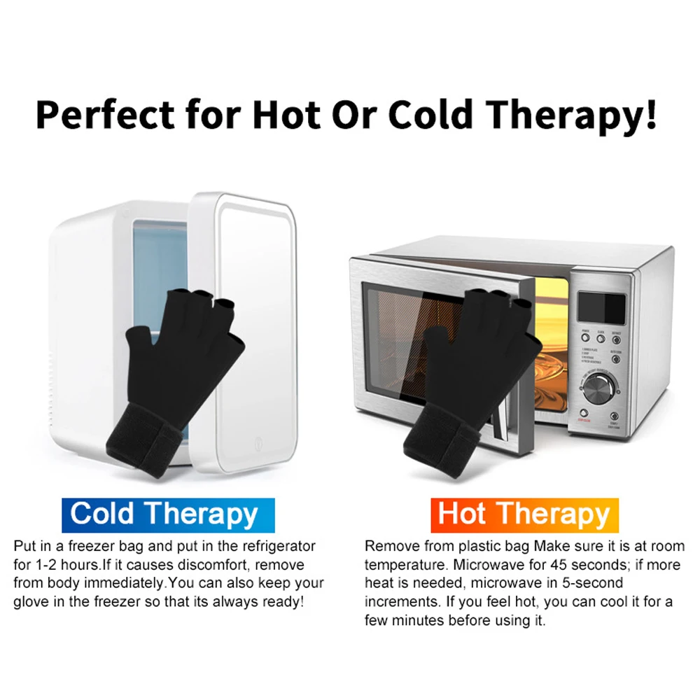 Hot & Cold Compress Glove Finger Wrist Sprain Swelling Cold Therapy Gloves Relief for Hands and Fingers in Cases of Stiff Joints