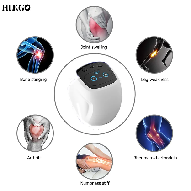 

Smart Hot Compress Knee Relaxing Massager Kneecap Treasure Laser Infrared Elbow Shoulder Massager Relive Joint Pain Stiffness S