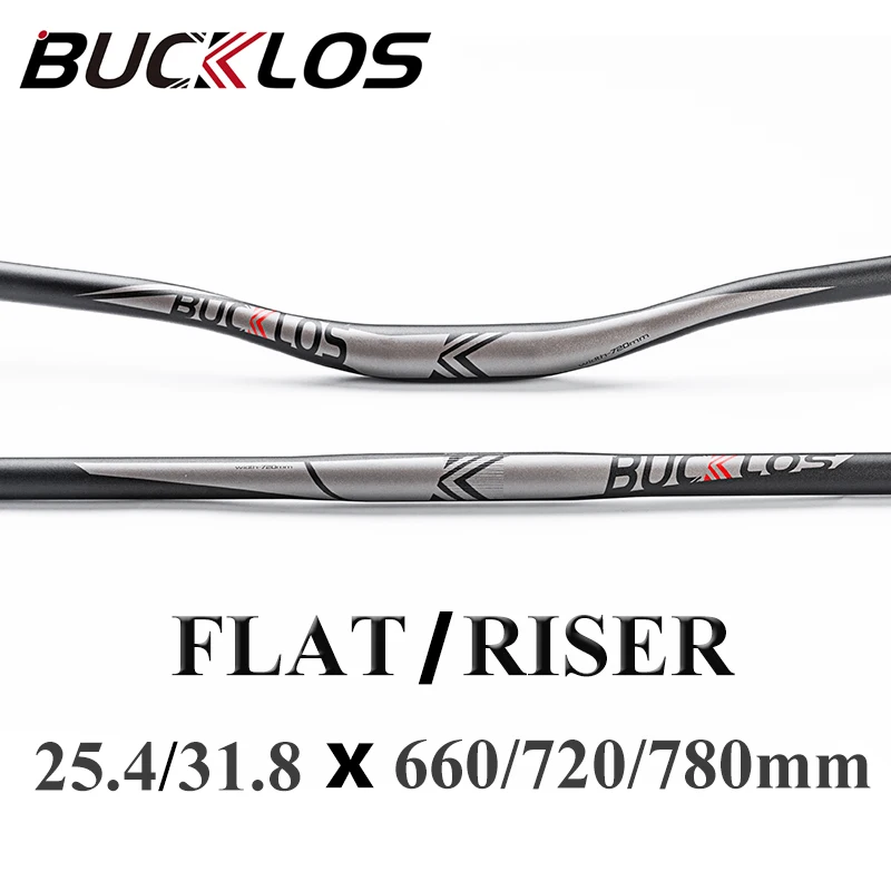 BUCKLOS Aluminum MTB Handlebar Ultralight 25.4/31.8mm Mountain Bike
