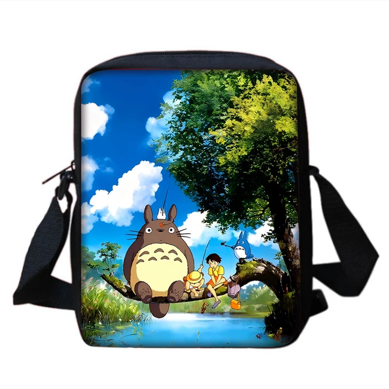 

Cartoon Lovely CAT Boy Girls Printed Shoulder Messenger Bag Child Casual Handbag Men Women Phone Bag Shopping T-Totoros Bag