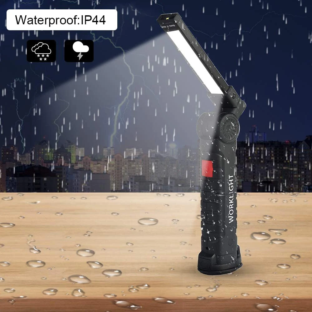 USB Rechargeable Portable COB LED Flashlight Work Light Magnetic Lanterna Camping Torch with Built-in Battery,led flashlight,led work light,work light,camping lights,camping lamp