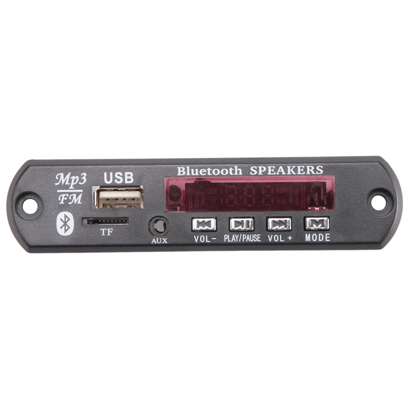 2X Bluetooth 5.0 MP3 Decoder Board DC 5V 12V Car FM Radio Module Support TF USB AUX For Car Phone