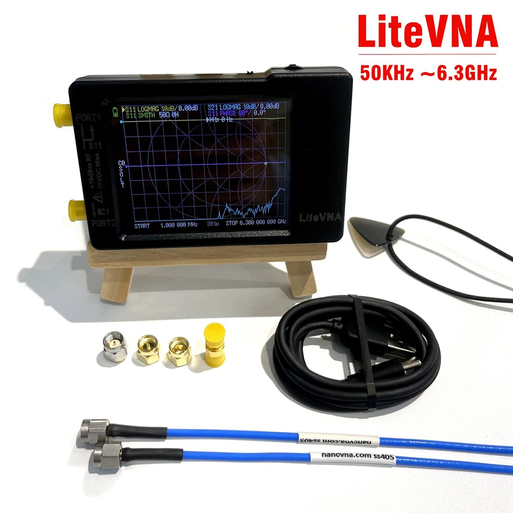 

New LiteVNA-62 50KHz ~ 6.3GHz LiteVNA-64 Touch Screen Vector Network Analyzer HF VHF UHF Antenna Analyzer Update of NanoVNA