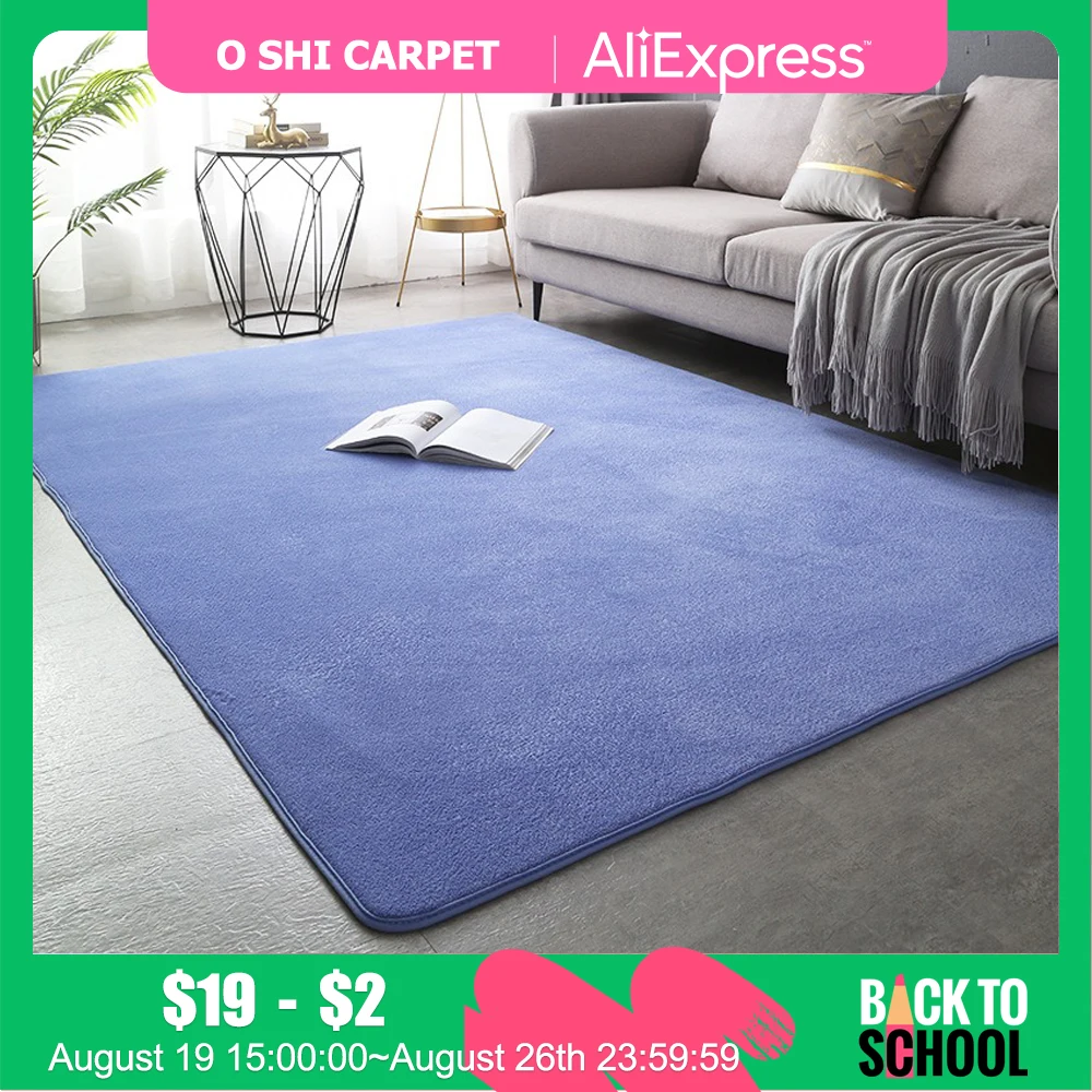 Floor Mat Coral Velvet For Modern Living Room Decoration Thick Short Plush Area Rug Kids Bedroom Play Crawling Mat Balcony Cushion shaggy rugs