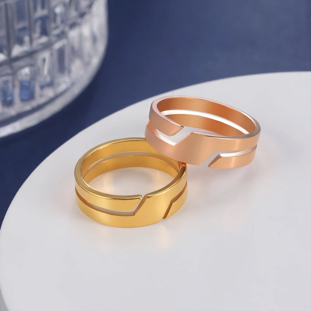 Stainless Steel Ring Skyrim for Men Women Couple Casual Finger Fashion Simple Jewelry Engagement Anniversary Gift