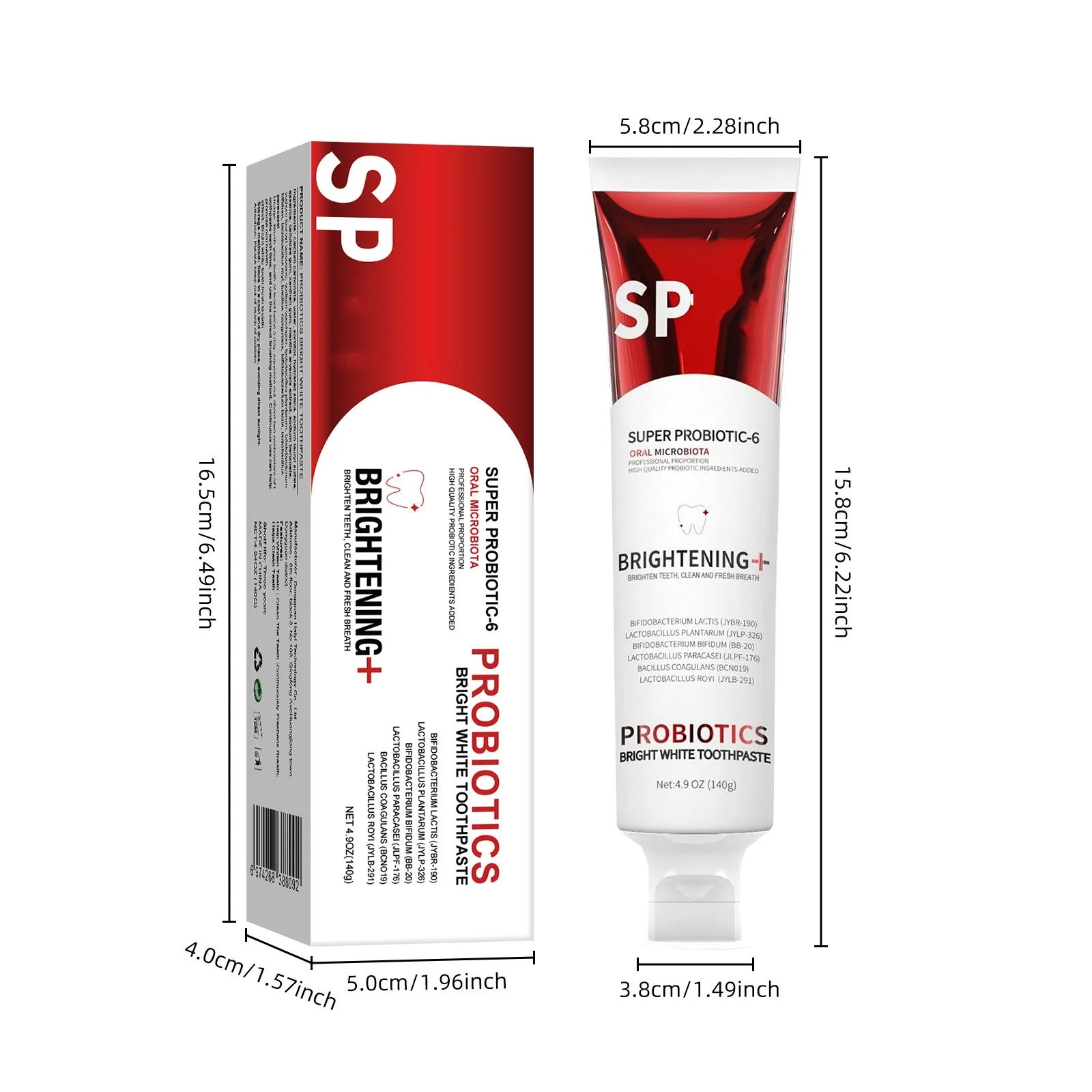 Ultra Whitening Toothpaste Ultra Whitening Toothpaste Probiotic Brightening Deep Cleaning Care