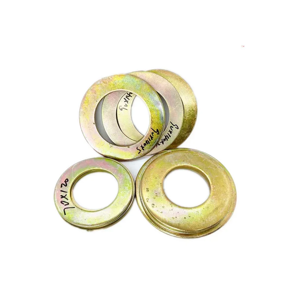 10pcs Excavator Bucket Gasket Excavator Bucket Shaft Gasket Metal Wear-resistant Iron Gasket Round Thickened Gap Steel Sheet Bucket Pin Thin Washer Qual