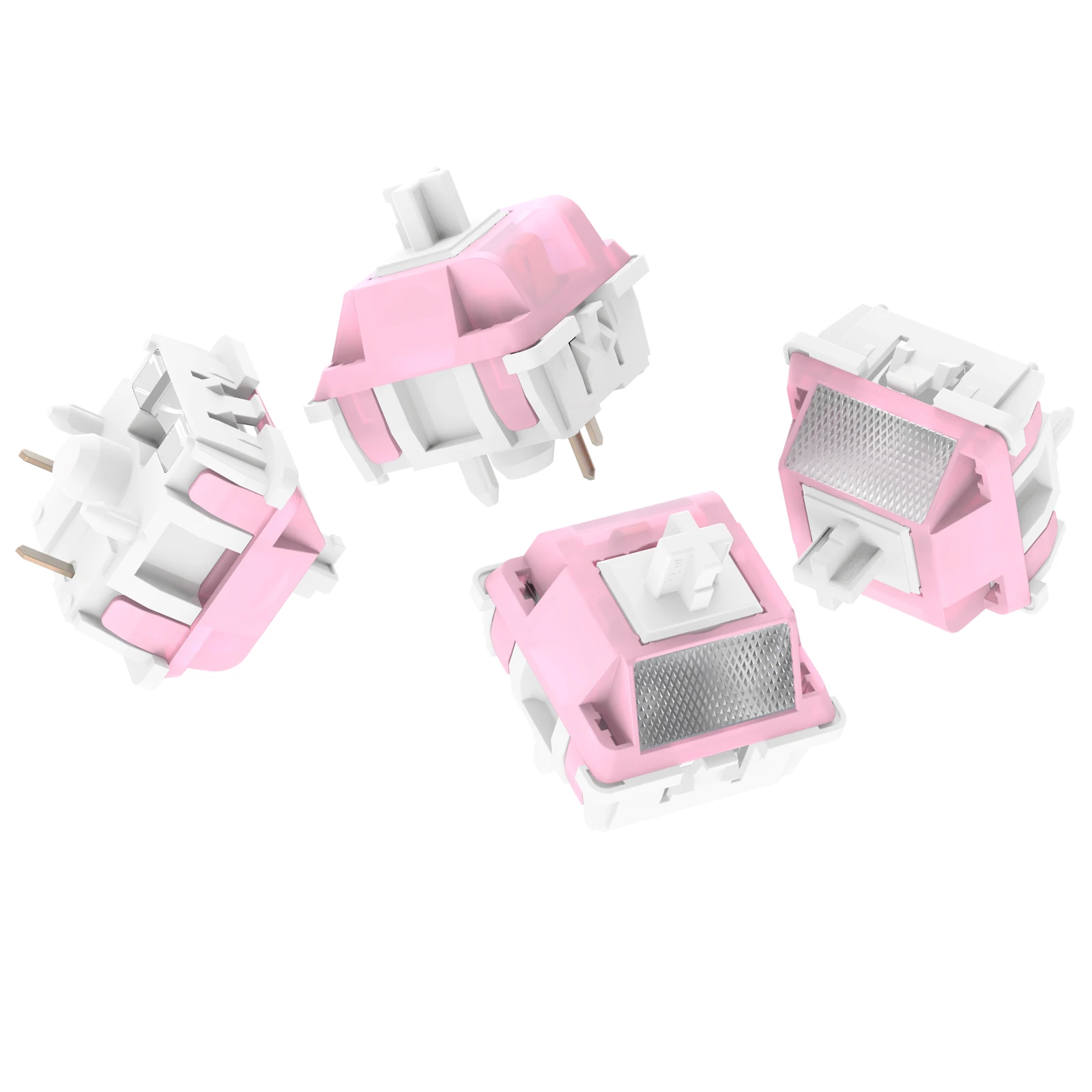Durock-interruptor Tátil Luz Lótus Branco Pólo Longo Primavera Estendido Som Otimizado Rgb Interruptores de Teclado Marrom mx 2023 56g - Imagem 6