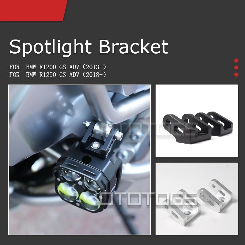 

Motorcycle Spotlight Holder For BMW R1250GS GSA R1200GS ADV Adventure 1200GSA Aluminum Alloy Foglight Bracket Fog Light Support