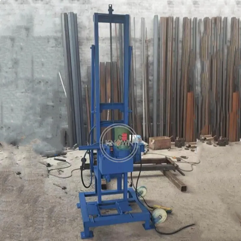1.5kw Electric Water Well Drilling Machine Depth of 80 Meters Small Household Drill Rig Easy to Move underoof galvanized iron wire with a diameter of 0 8 mm and a length of 110 meters for automatic rebar tying machine