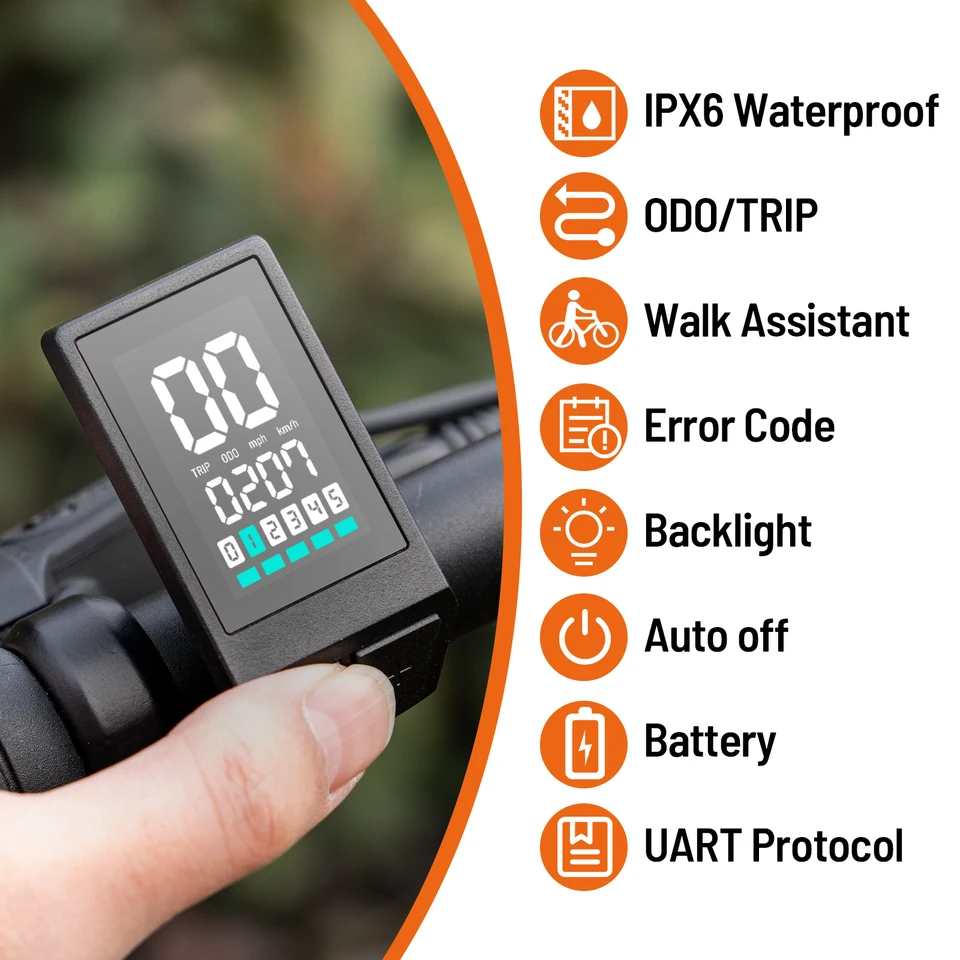 BAFANG eBike LCD 디스플레이 BN136은 전기자전거 이용자들에게 최적의 선택
