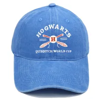 Harry Potter Embroidered Washed Baseball Hat Retro Cowboy Men's European and American Trendy Sports Retro Adjustable Hat 2