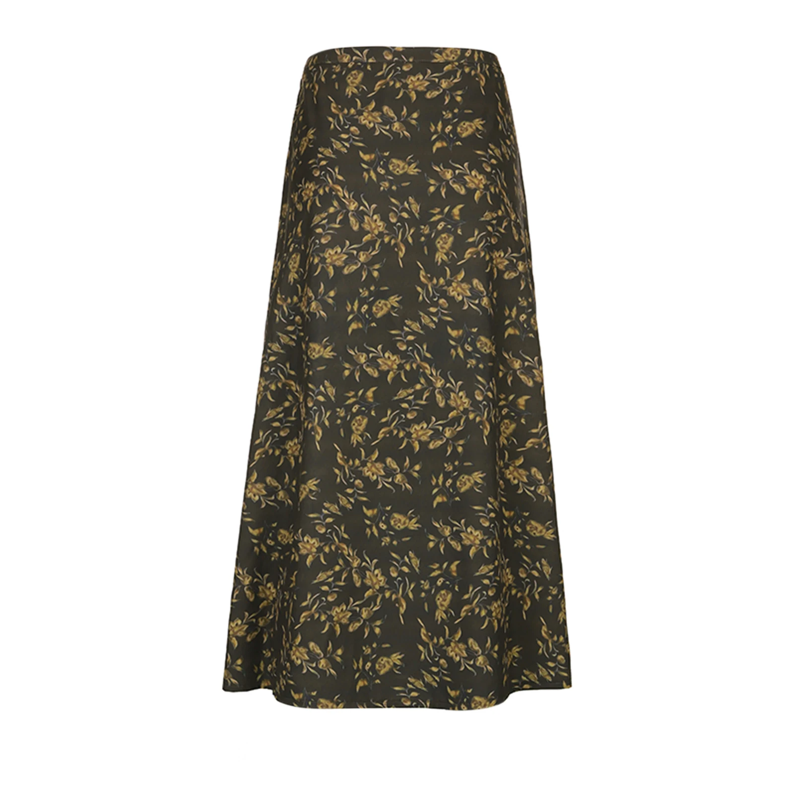 Women's Retro Half Skirt Print Retro Straight Comfortable Summer Spring Street Party Long Skirt 5