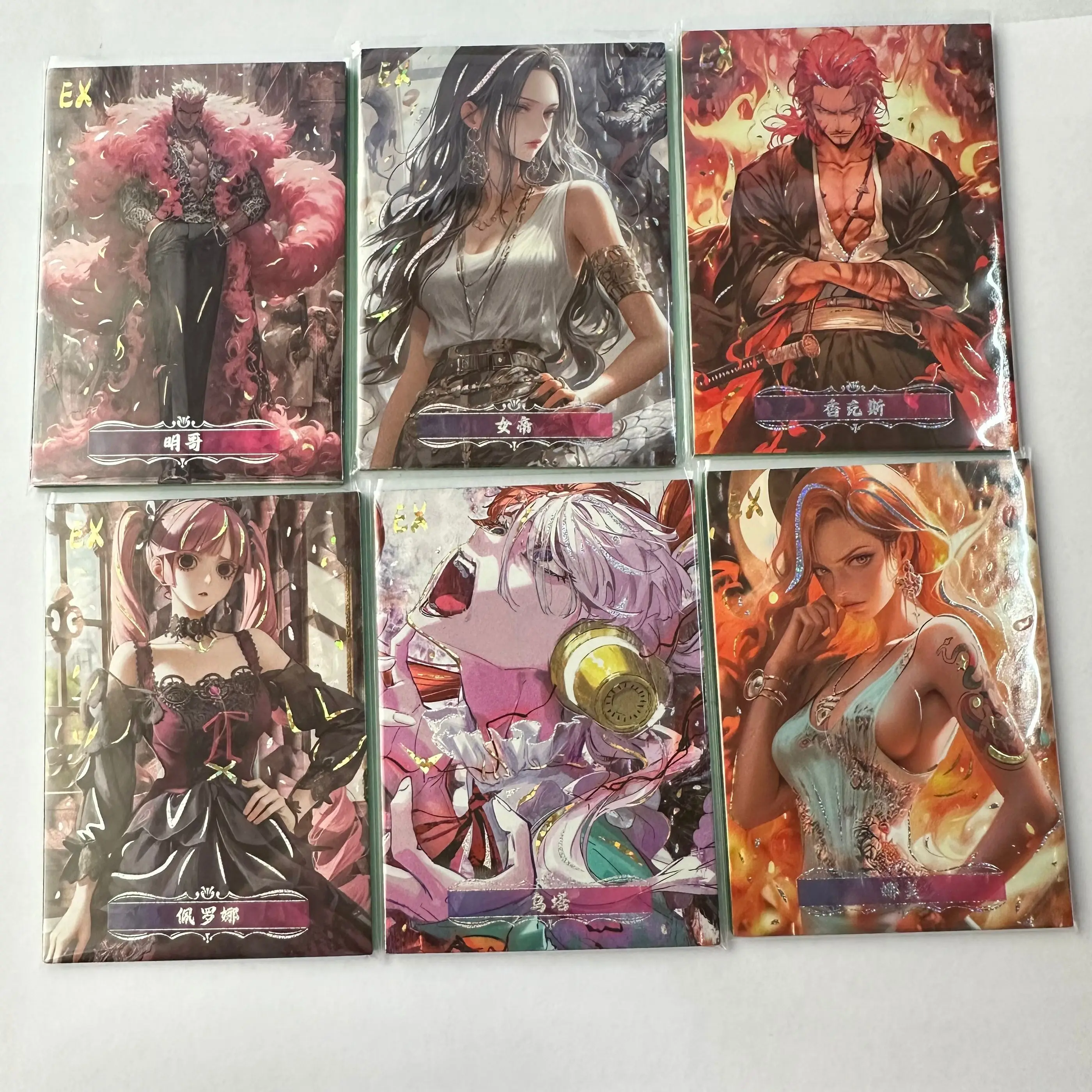 Anime One Piece Luffy Yamato Shanks Jinbe Robin Tony Chopper Zoro Nami Ace Boa Hancock Collectible Card Toy Birthday Gift 3