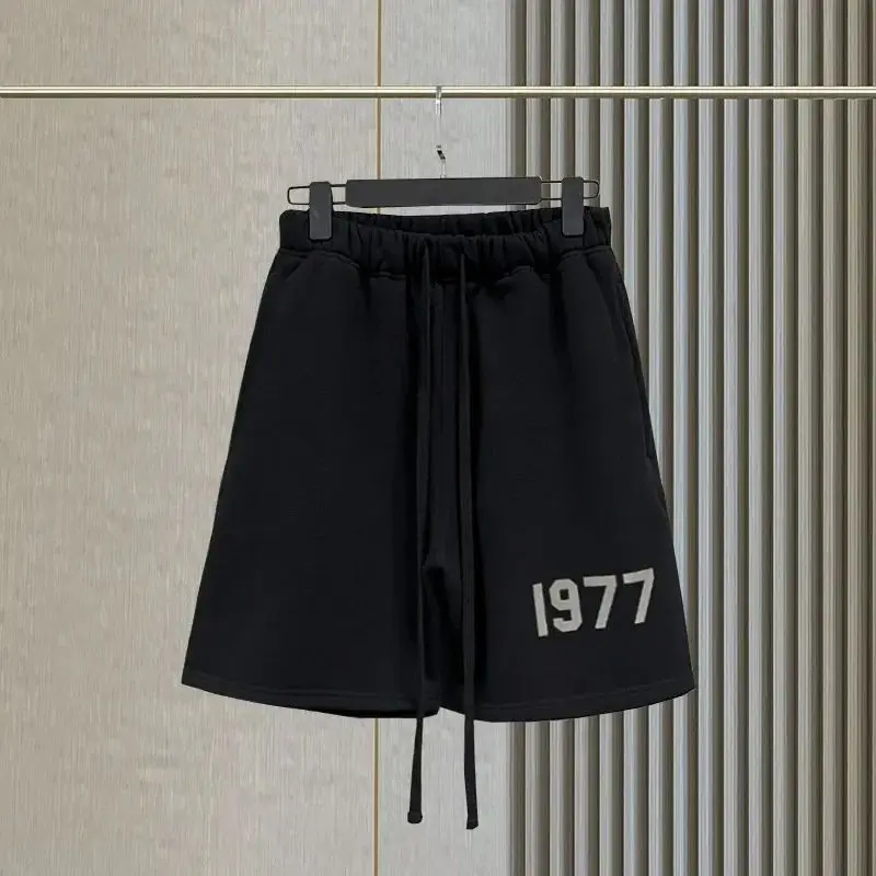 Shorts Men's and Women's 1977 Contton Casual Quarter Pants Basketball Sports Gym Loose High Street Cargo Short Hombre 2