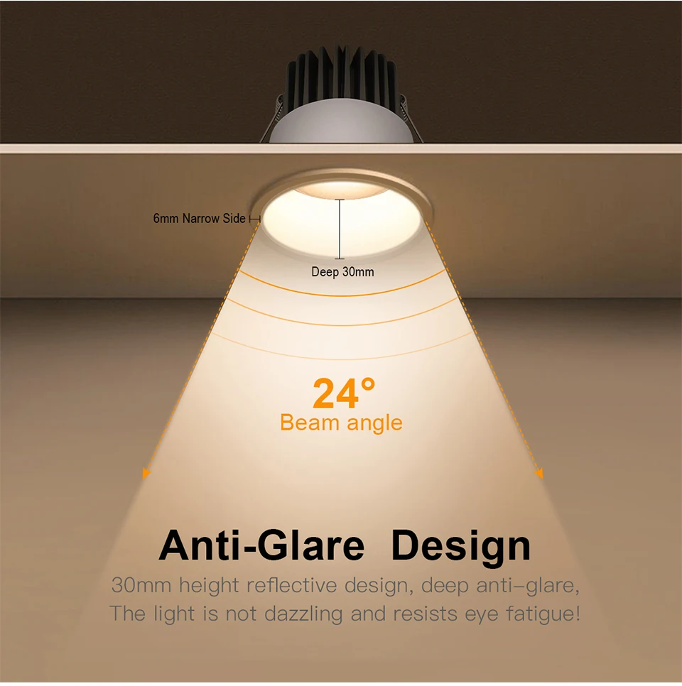 Aluminum LED Spotlight Recessed Downlight Image 6