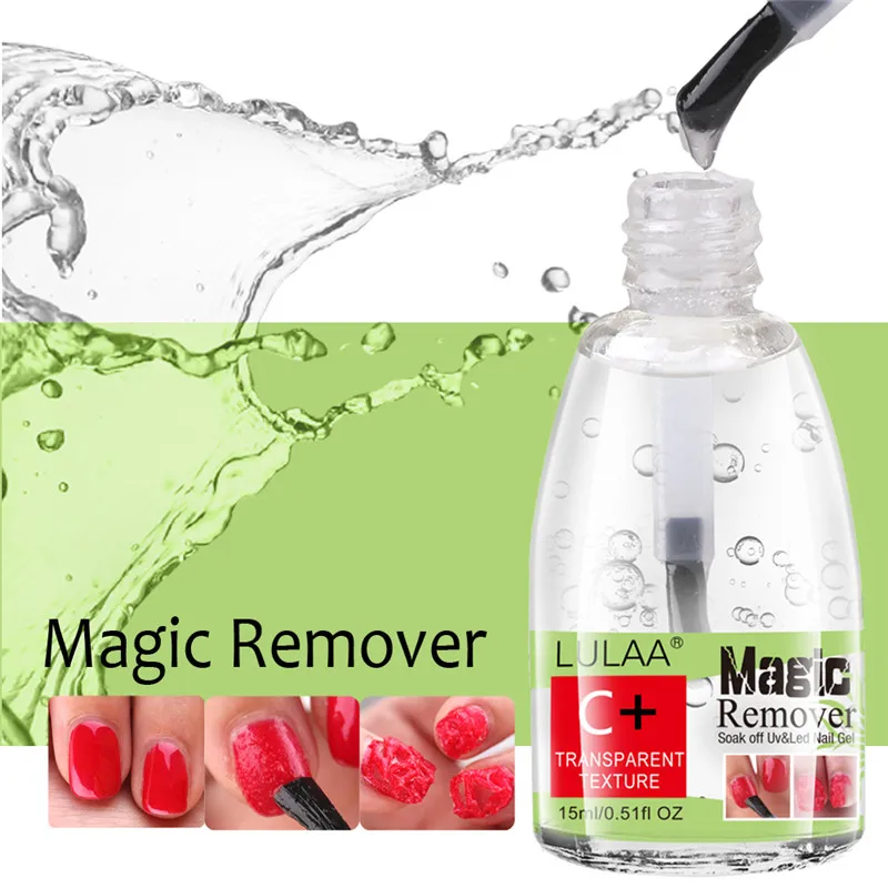Nail Polish Remover Magic Burst Gel Lint-Free Degreaser Cleaner Fast Soak Off UV Gel Art