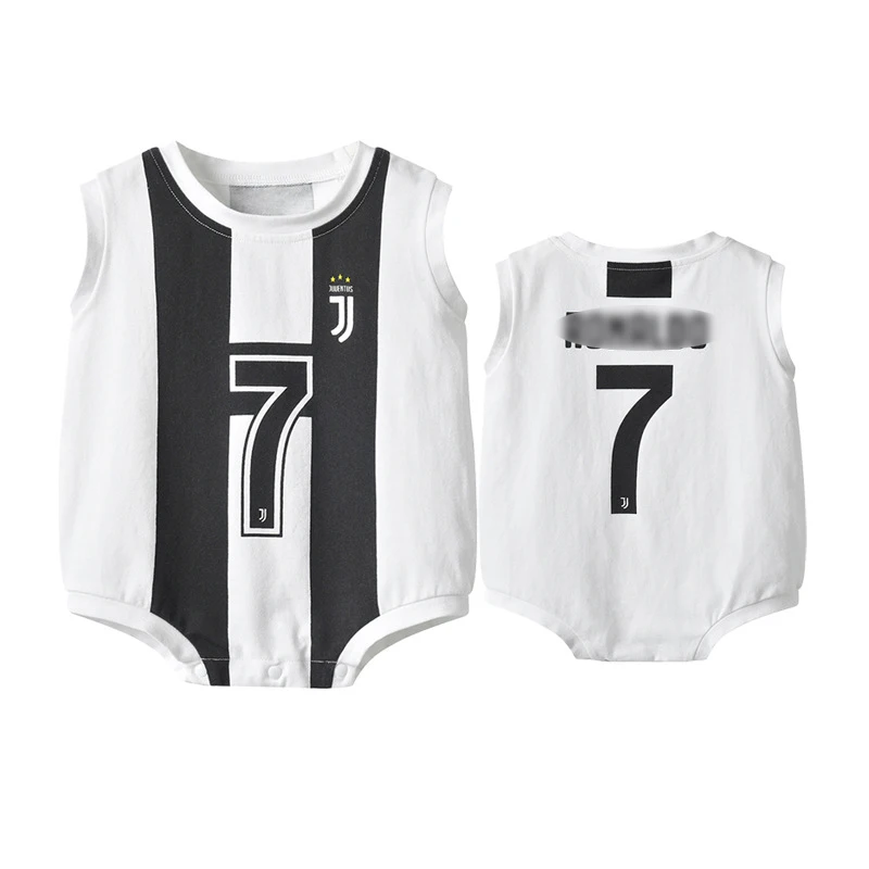 cool baby bodysuits	 Summer Baby Clothes Bodysuit Boys Girls Football Jersey Infant Cotton Fashion Children Sports Outfit Baby Jumpsuits Baby Bodysuits medium Baby Rompers