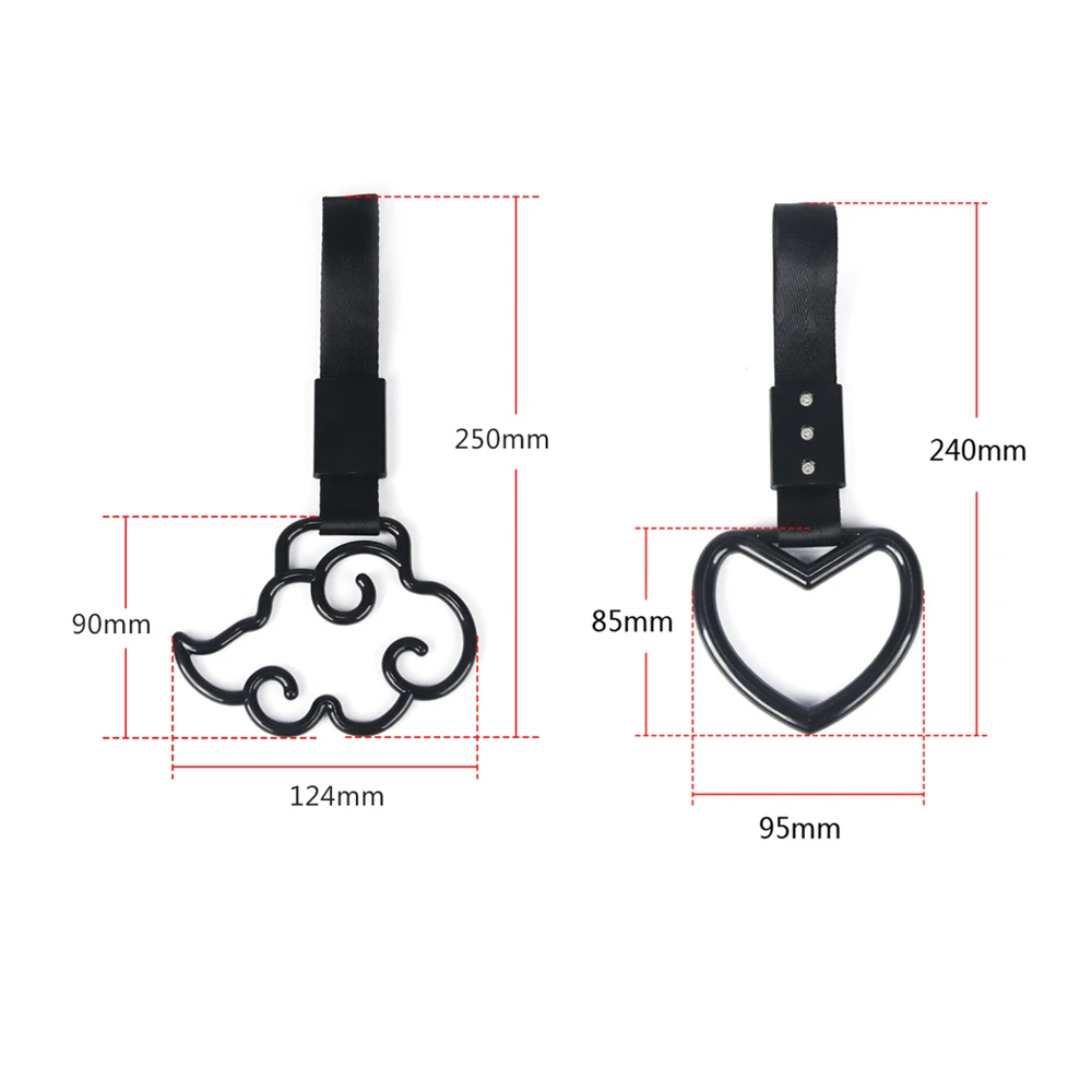 Car Accessories Strap Car Decoration Strap Cloud Style 1pcs Tsurikawa Ring Heart JDM Train Bus Handle Hand Strap Styling Drift Charm Strap