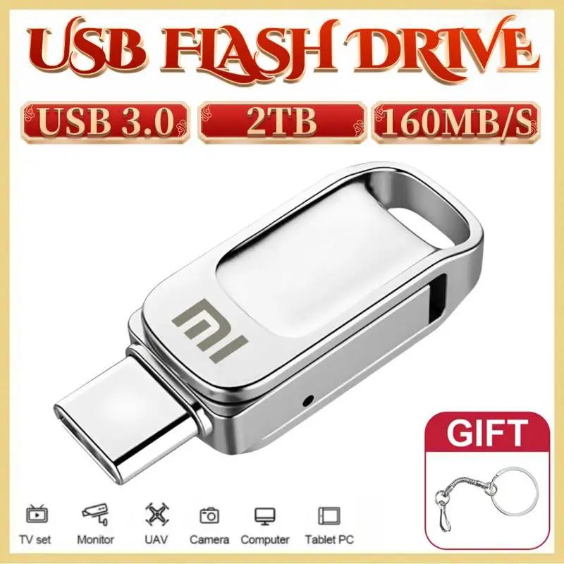 Xiaomi Multifunzionale Otg 2 In 1 Type-C Usb Flash Drive Pendrive 128Gb Cle Usb Fennes6