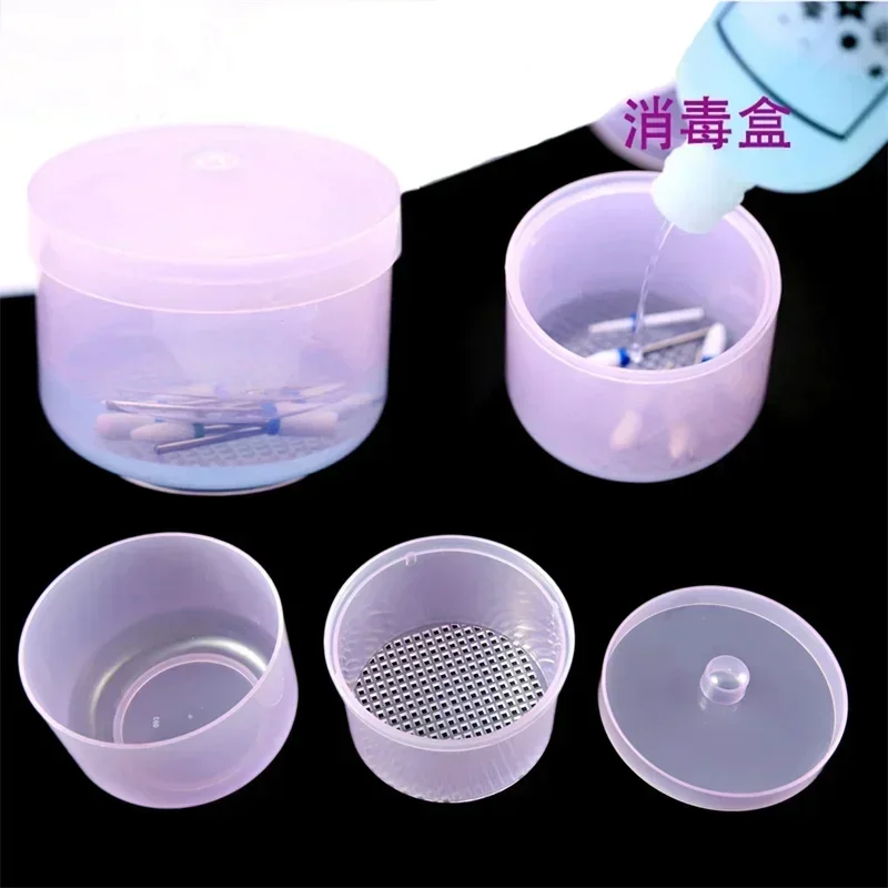 Nail Art Drill Bits Grinding Head Sterilizer Disinfection Box Nail Tool Cleaning Box Manicure Storage Case Clipper Accessories nail art tools,nail drill bit,nail drill bits,nail manicure tools,nail manicure accessories,nail cleaning tools,nail storage box