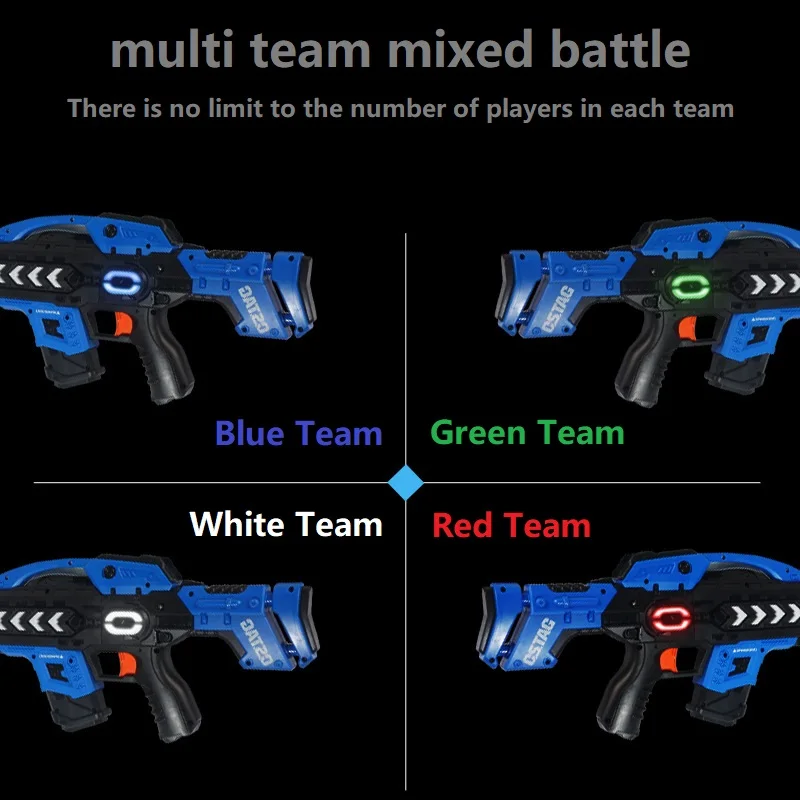 Laser Tag Gun Set Shootting Battle Game Electric Infrared Laser Gun Team Battle Weapon Pistols Gift For Child 4