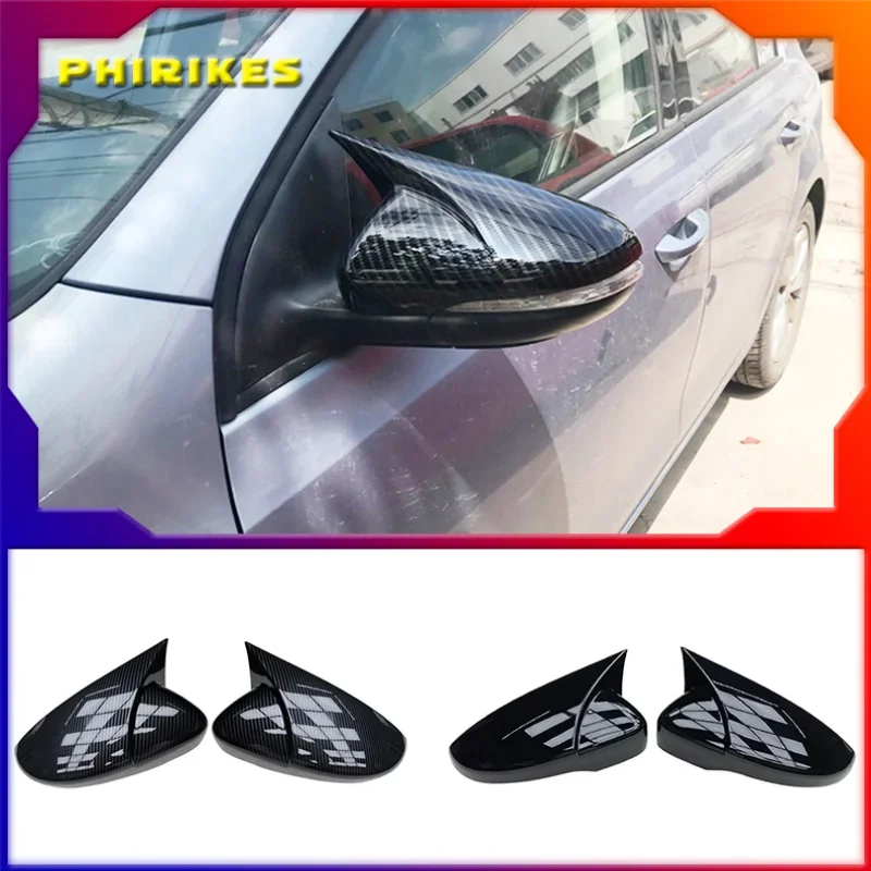 

Боковые Крышки для зеркала заднего вида для Volkswagen, для VW Golf 6 GTI MK6 2009-2014, крышка для зеркала двери, крыла, отделка, отделка, держатель