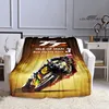 Motorcycle isle of man tt Printed blankets Flannel Warm blanket Soft Cozy Blanket Travel Blankets bed linings Birthday Gift 3