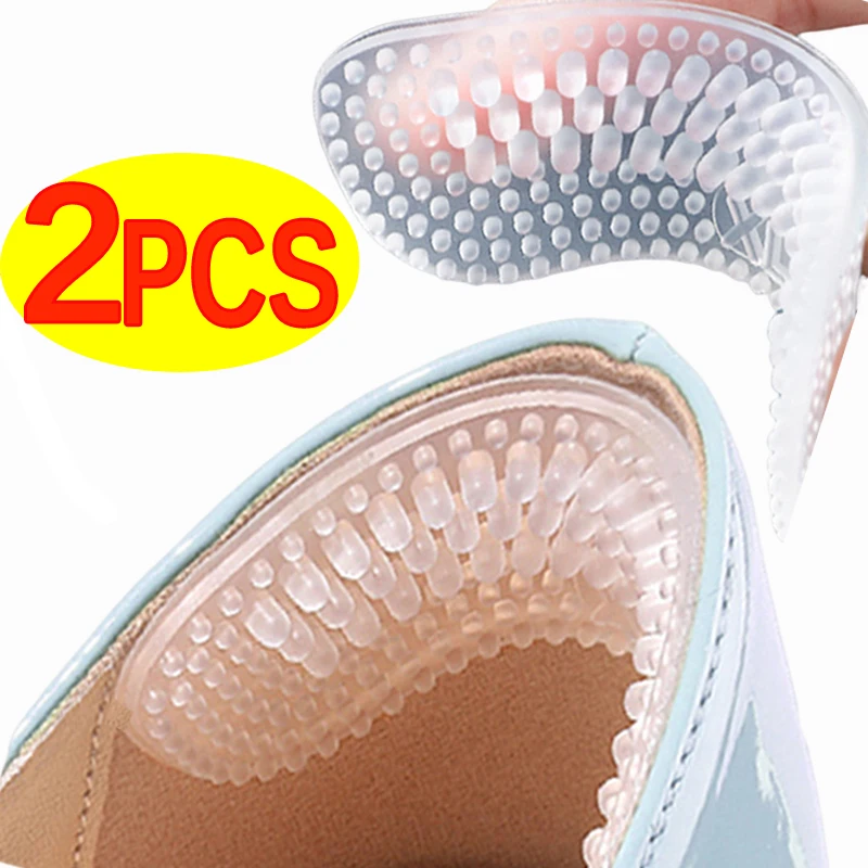 

2/4PCS Silicone Heel Protectors Shoe Womens Shoe Stickers Non-slip Soft Protective Anti-wear Feet Pads Insert Ease Pain Care
