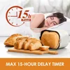Bread Maker Machine with Gluten-Free Setting, 2LB 1.5LB 1LB Automatic Breadmaker with Homemade Cycle, 15-in-1 Stainless Steel 3