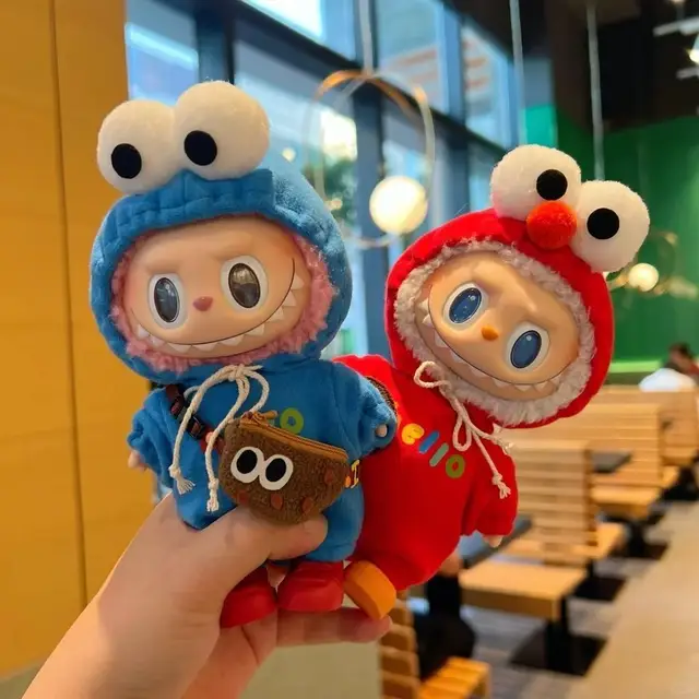 15cm Doll'S Clothes Outfit Accessories For Korea Kpop Exo Labubu Idol Dolls 10cm cotton doll crawling clothes pull-up Clothing 1