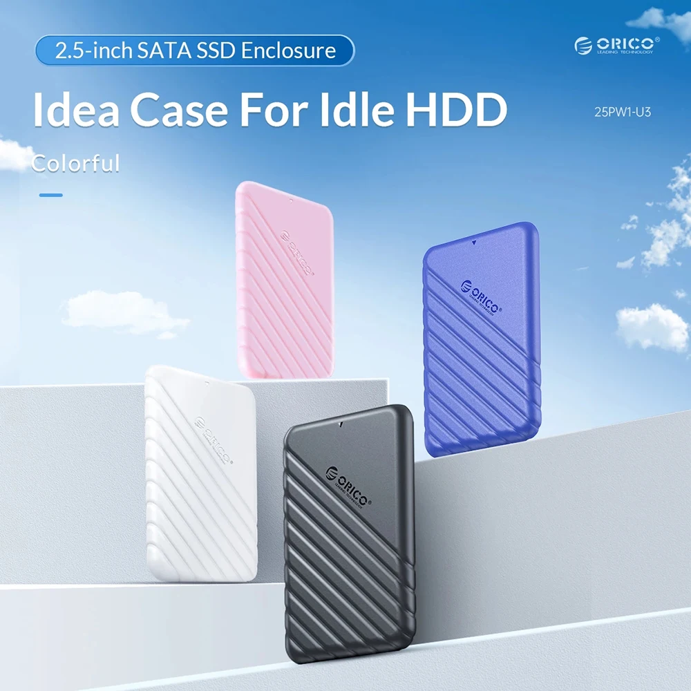 ORICO HDD Case 2.5'' SATA to USB 3.0 Hard Drive Enclosure for 2.5 Inch SSD Disk HDD Box 6TB Storage Case External HDD Enclosure - 2