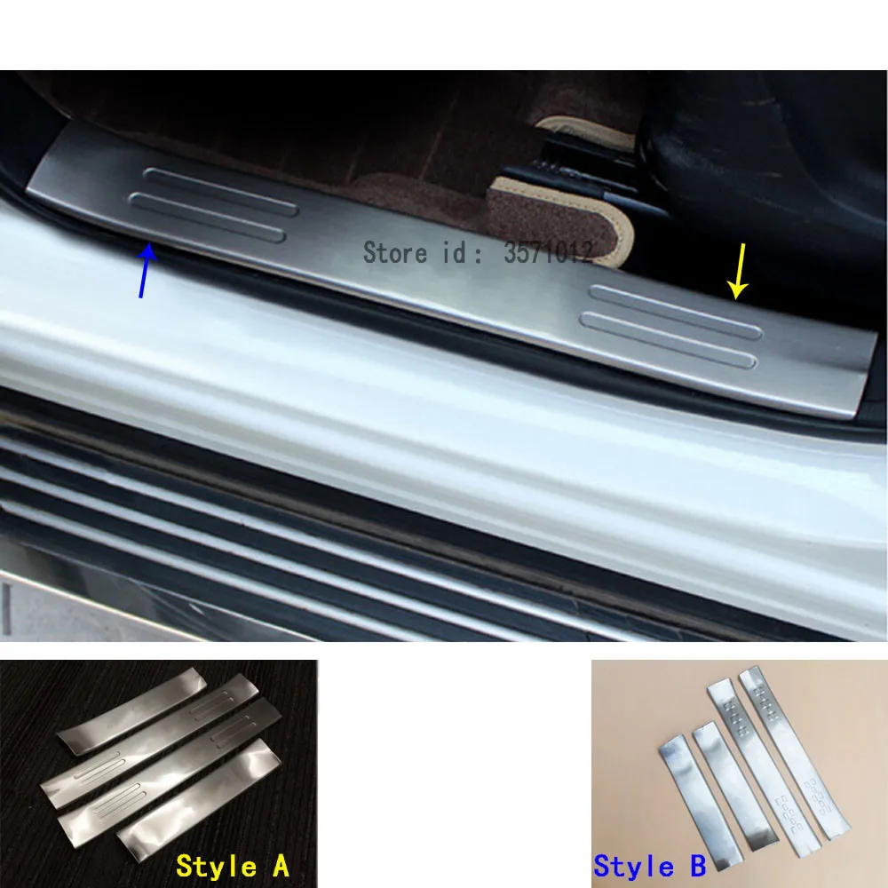 

For Mazda CX-5 CX5 2012 2013 2014 2015 2016 Car Styling Stainless Steel Pedal Door Sill Scuff Plate Cover Inner Threshold 4PCs