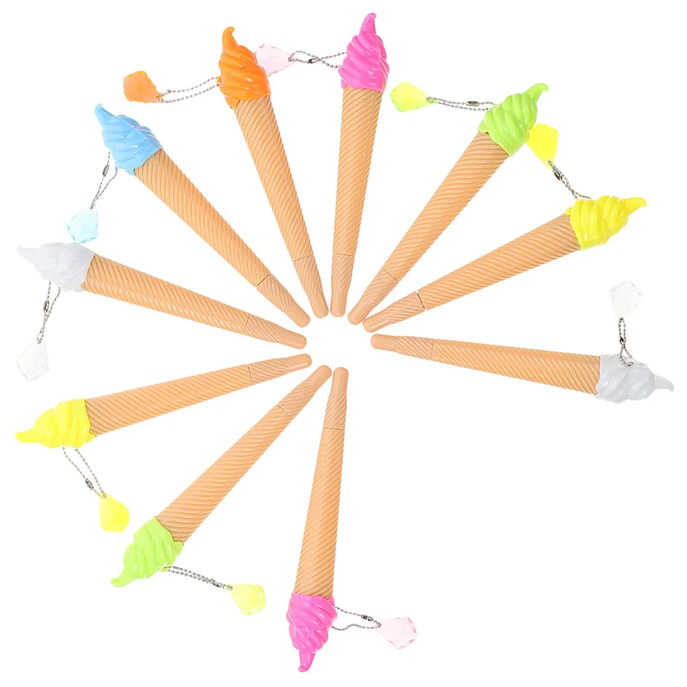 

Ручка для мороженого, 10 шт., инструмент для письма, подарок, ручка для подарков, канцелярские принадлежности, гелевые Мультяшные ручки, портативные