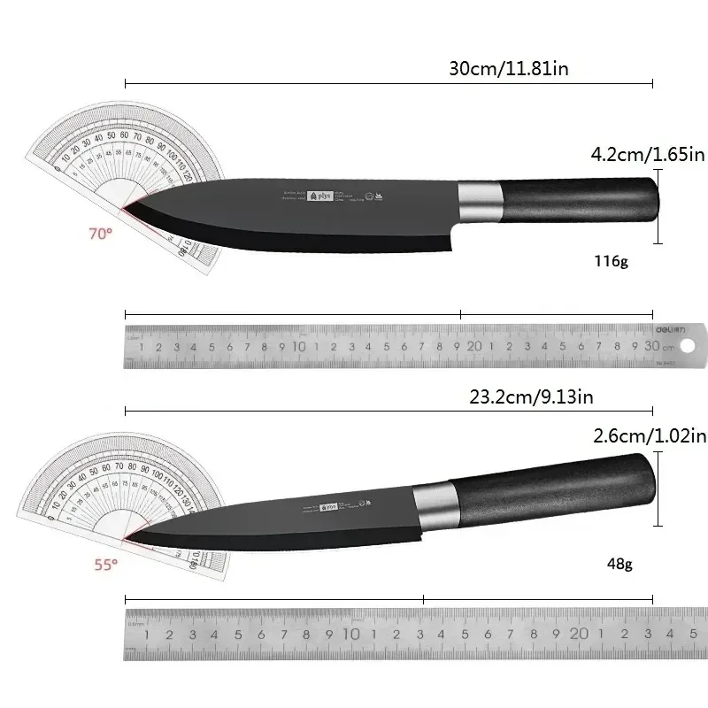 Kochmesser im japanischen Stil, Obstschneidemesser, Sushi-Schneidemesser, kommerzielles Sashimi-Schneidemesser mit scharfer Kante, Sande-Messer – Detail 5