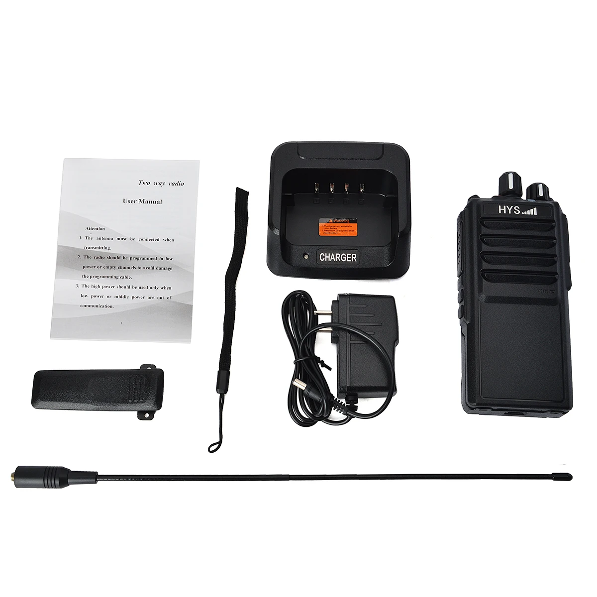 HYS 25Watt Super Long Range Handheld 16Channel 400-480Mhz UHF 4000mAh  Battery Walkie-Talkie Two-Way Radio (2Pack) AliExpress