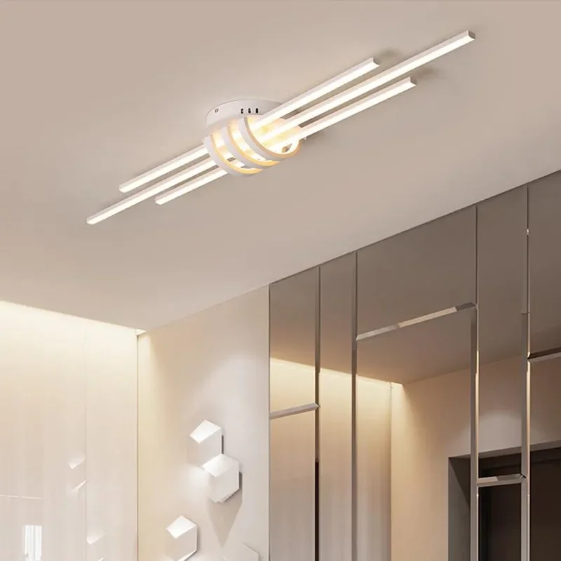 

Modern led chandelier bedroom corridor lobby living room matte black / white LED ceiling lamp 90-260v lamp