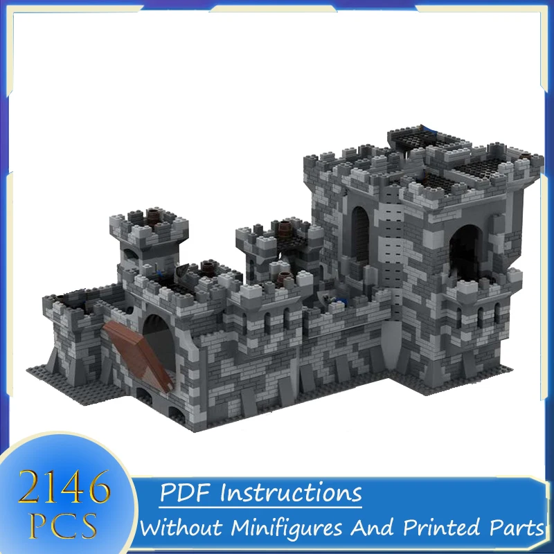 

Building Blocks Castle Model Italian fortress DIY Assemble Bricks Set Architecture Educational Creative Toys Gifts