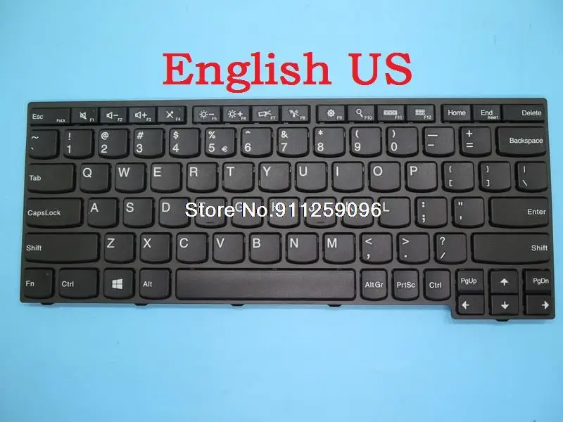 

English US Laptop Keyboard For Lenovo For Thinkpad Yoga 11E 20D9 20DA 20E5 20E7 20E6 20E8 20ED 20EE 04X6329 04X6251 New