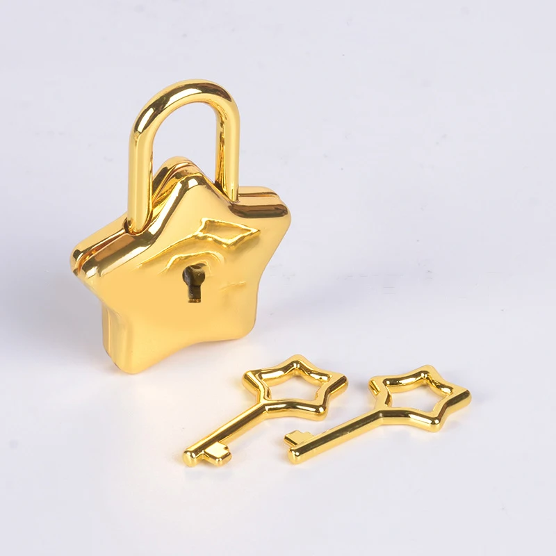 小物 PADLOCK KEY HANGER / GOLD Piutouyar 15 Pcs Small Gold Padlock, Jewelry Box Lock