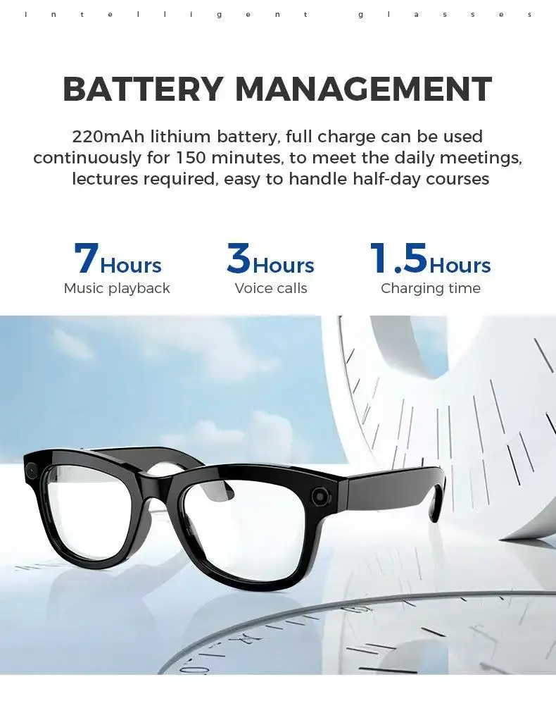 Smart Glasses AI Translation Camera