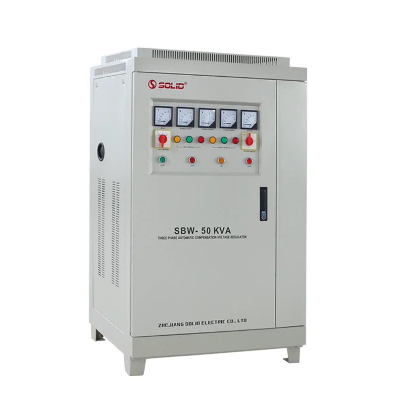 

SBW High Power Servo Type Stabilizer 50KVA 60KVA 80KVA 415V 440V 3 Phase 380V Automatic Voltage Regulator Stabilizer