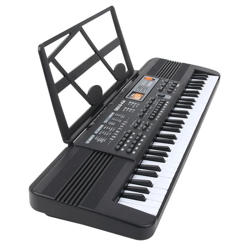 61-Key Electronic Keyboard with Microphone Multifunctional, Battery/USB Powered, Educational Musical Instrument for Beginners