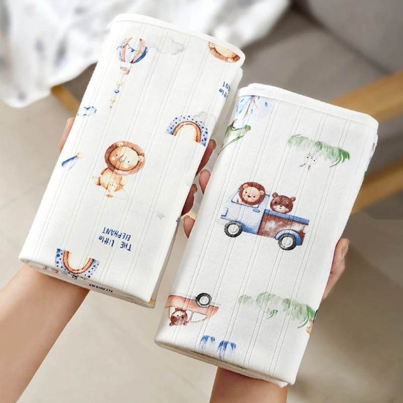 Soft and Breathable Cotton Baby Blanket for Newborns Floral Print Muslin Diaper Swaddles Wrap Stroller Cover Unisex
